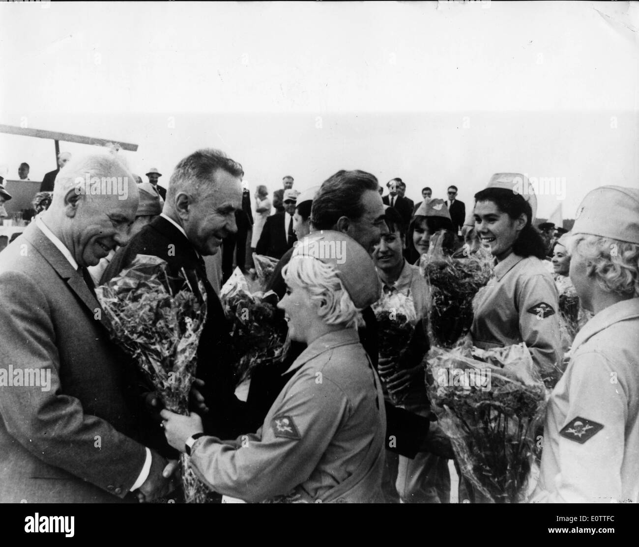 Alexei Kosygin, Nikolai Podgorny, Leonid Brezhnev Foto Stock