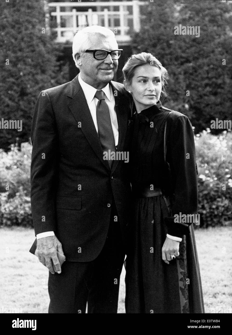 Attore Cary Grant con la moglie Barbara Harris Foto Stock