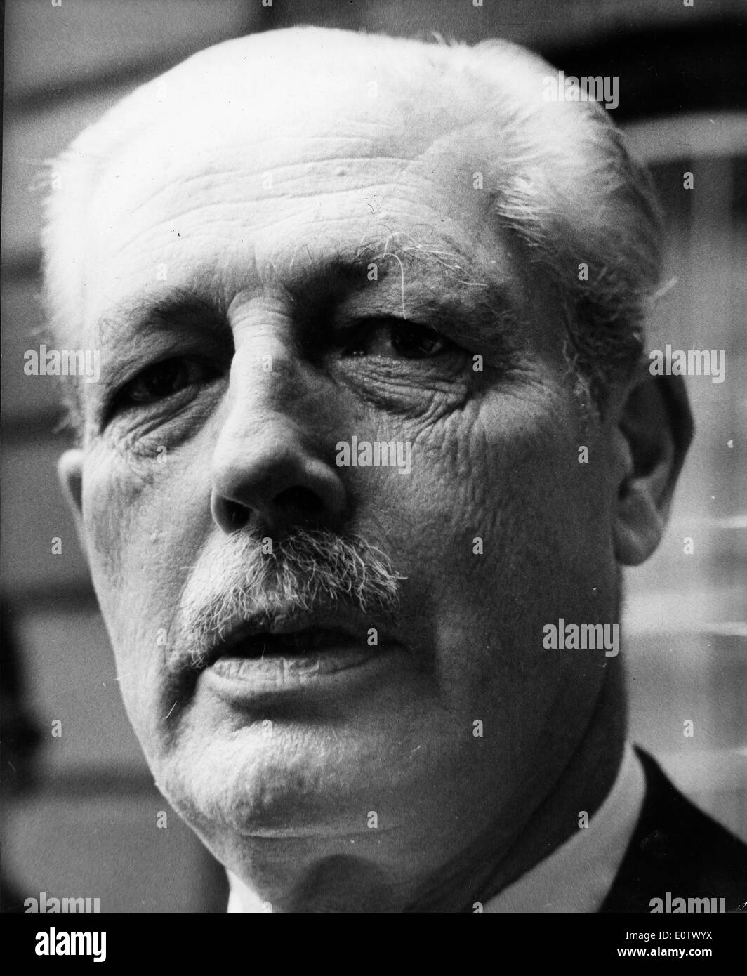 Close-up del Primo Ministro Harold Macmillan Foto Stock