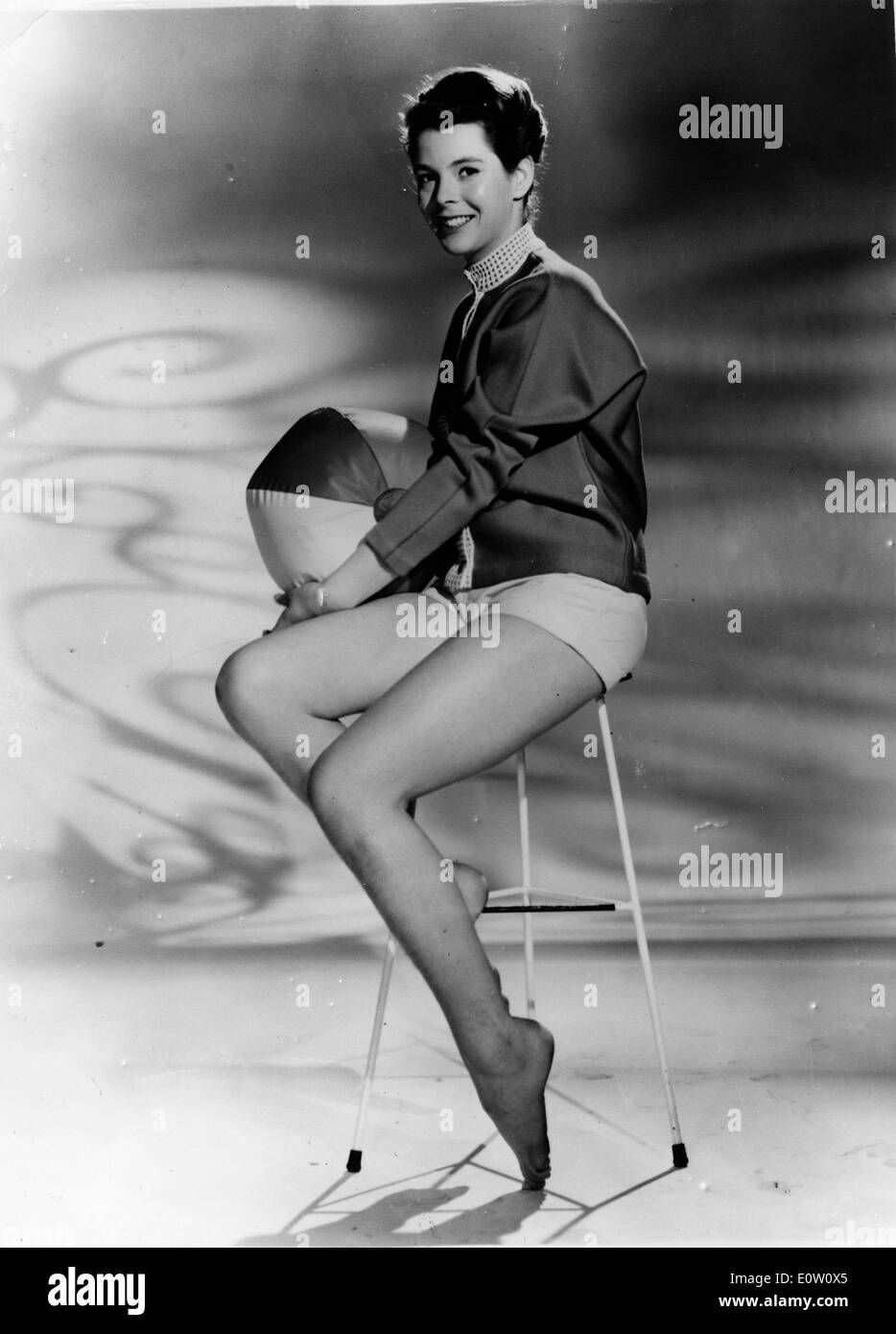 Ritratto di Judy Grinham in abbigliamento estivo Foto Stock
