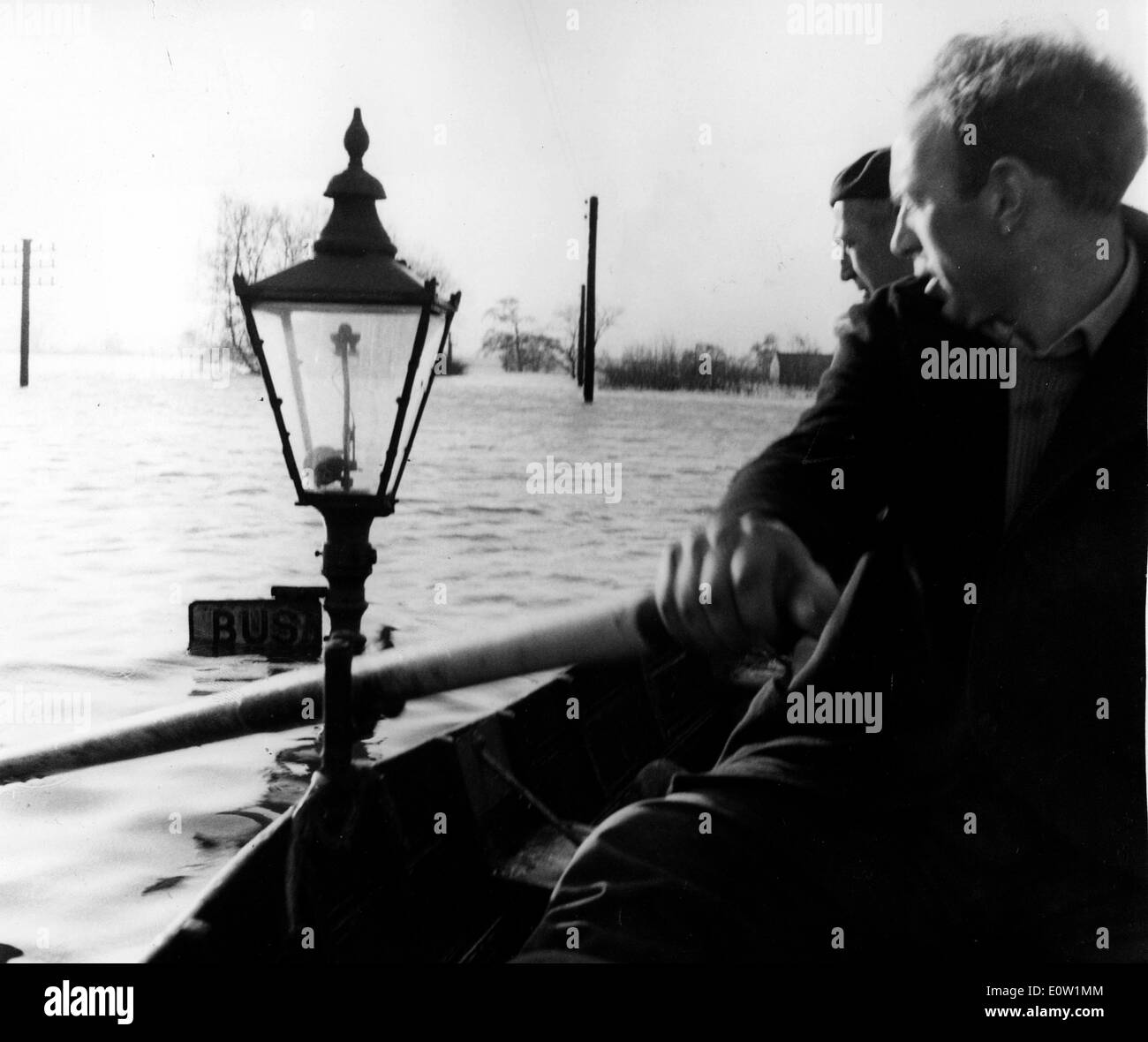 Calamità naturali: 1960 Inondazioni in Inghilterra Foto Stock