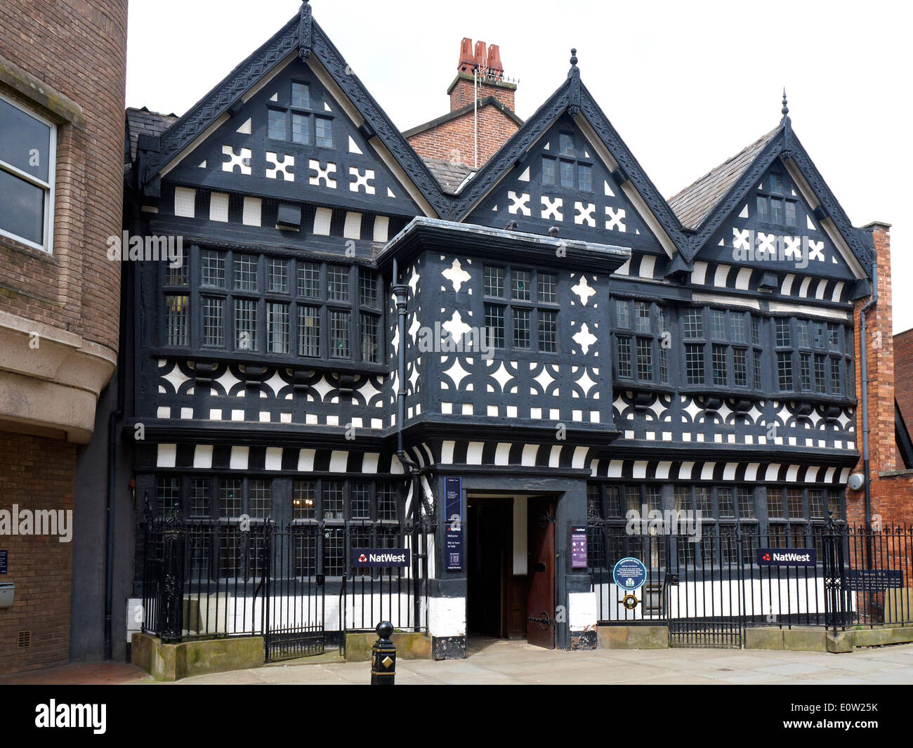 NatWest bank Underbank Hall Stockport CHESHIRE REGNO UNITO Foto Stock