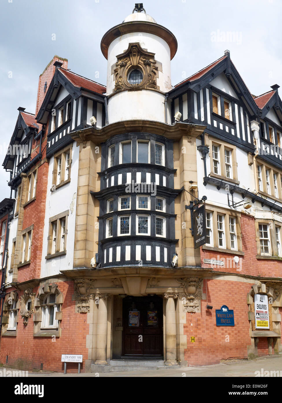 White Lion hotel su 20 Grande Underbank Decanato modo in Stockport CHESHIRE REGNO UNITO Foto Stock