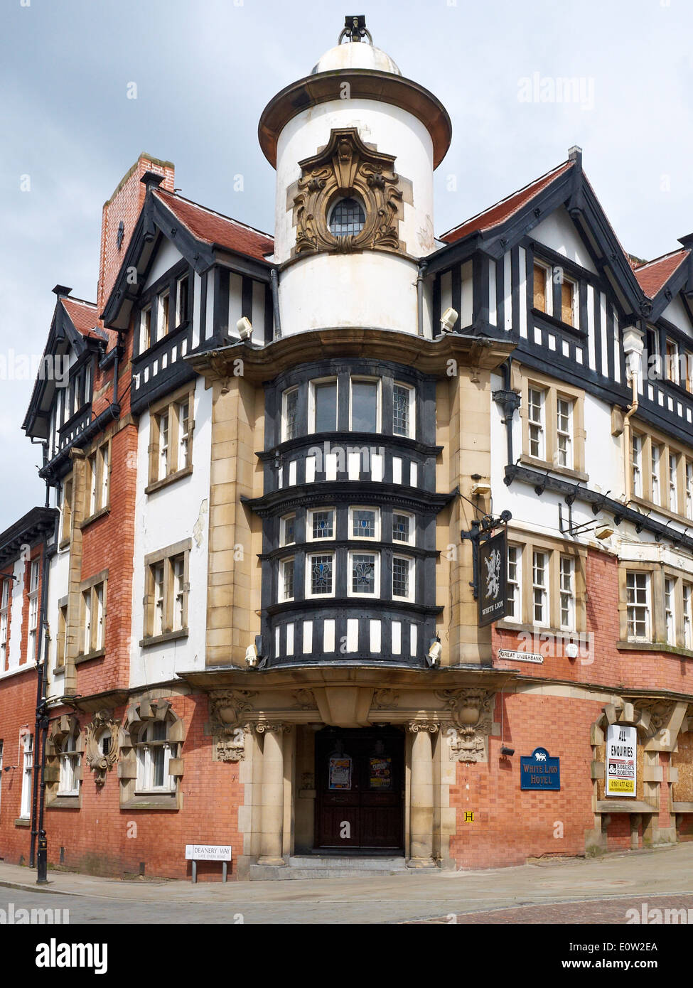 White Lion hotel su 20 Grande Underbank Decanato modo in Stockport CHESHIRE REGNO UNITO Foto Stock