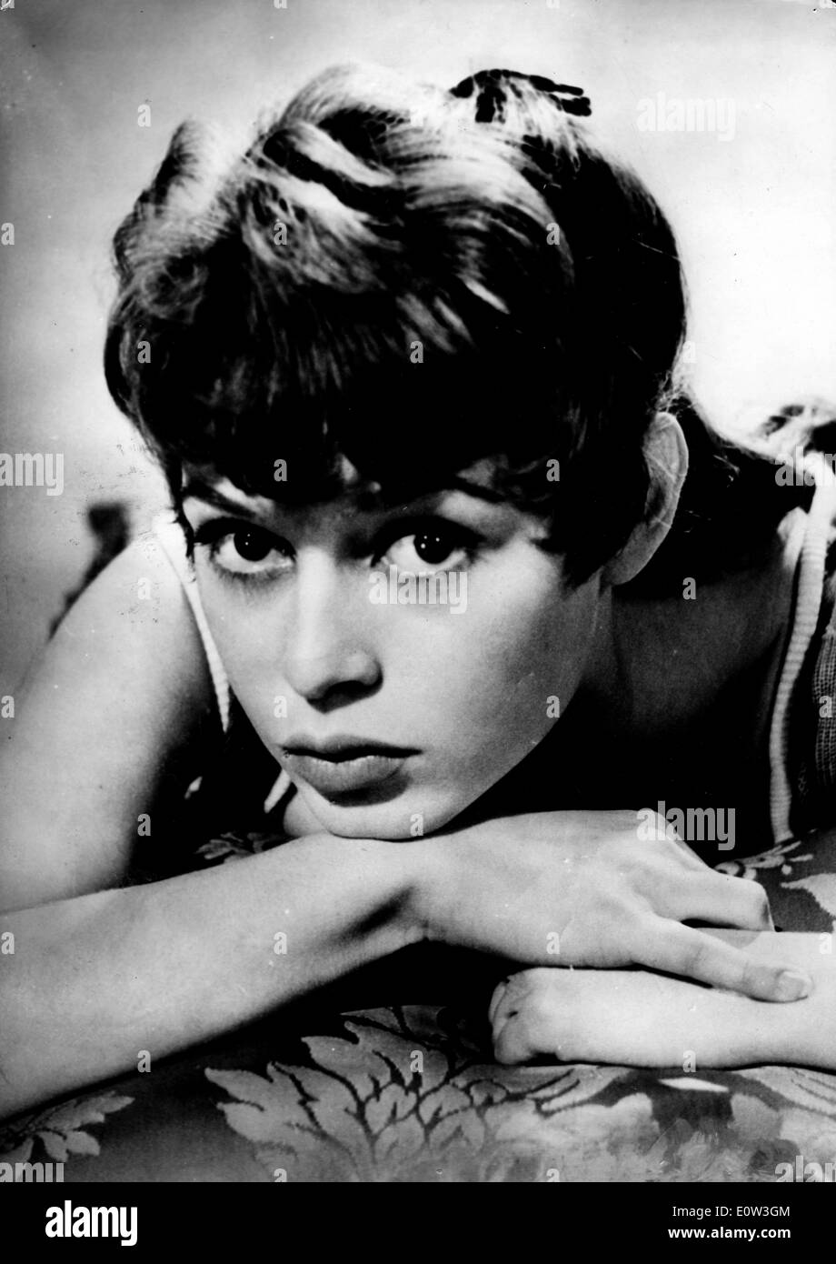 Ritratto di attrice Brigitte Bardot primadonna in 'Dottore ha il mare" Foto Stock