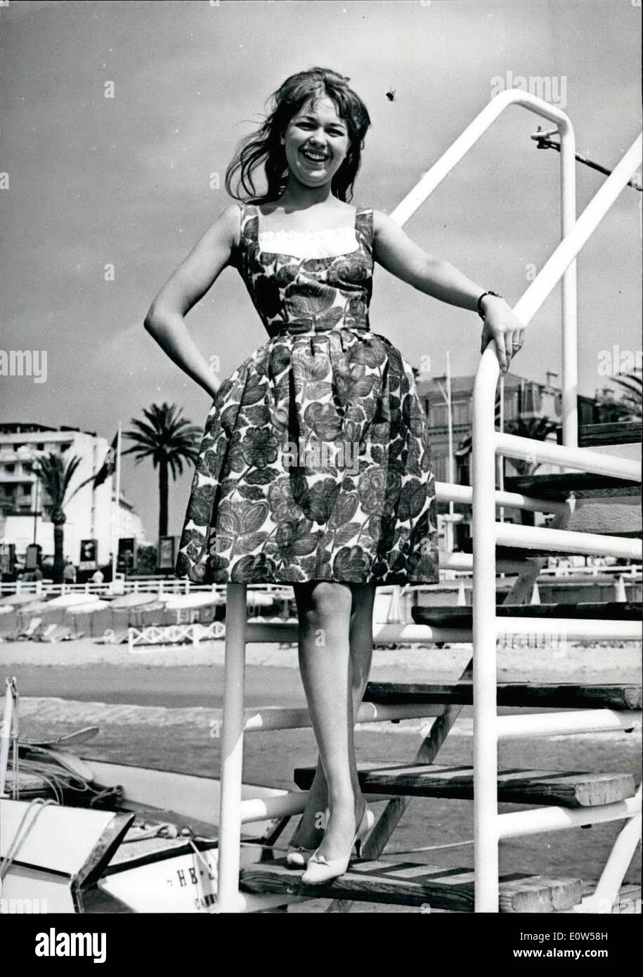 05 maggio 1961 - Il Festival del Cinema di Cannes: International Festival del Cinema di Cannes si è aperto ieri sera con la presentazione dei Foto Stock