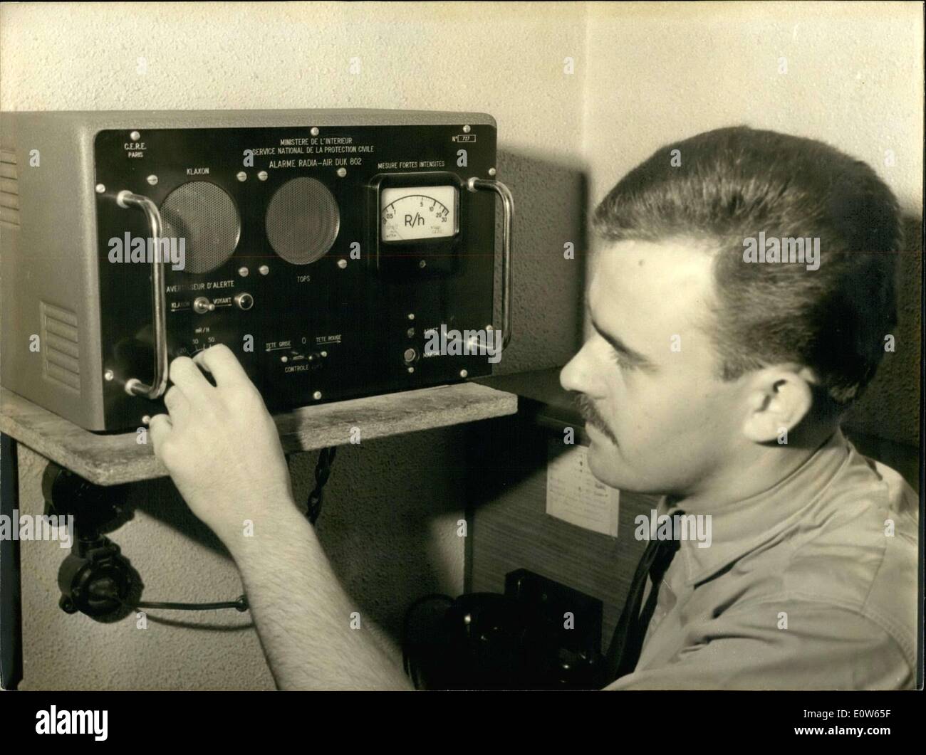 Sett. 20, 1961 - Rivelatore Radio-Activity Foto Stock