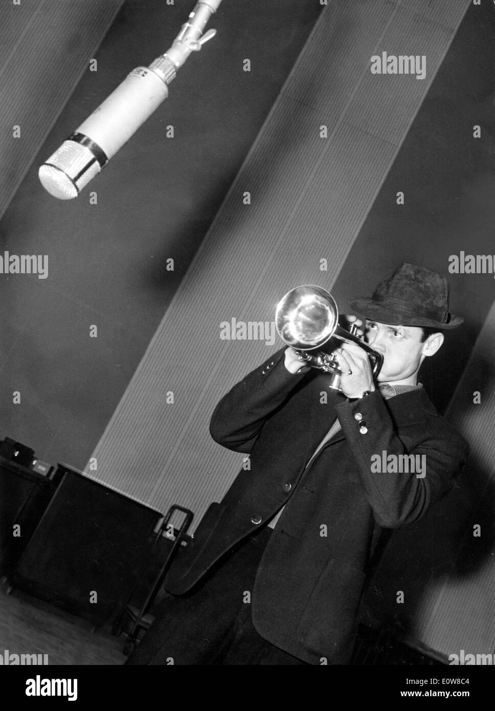 Il principe di Cool Chet Baker a suonare la tromba Foto Stock