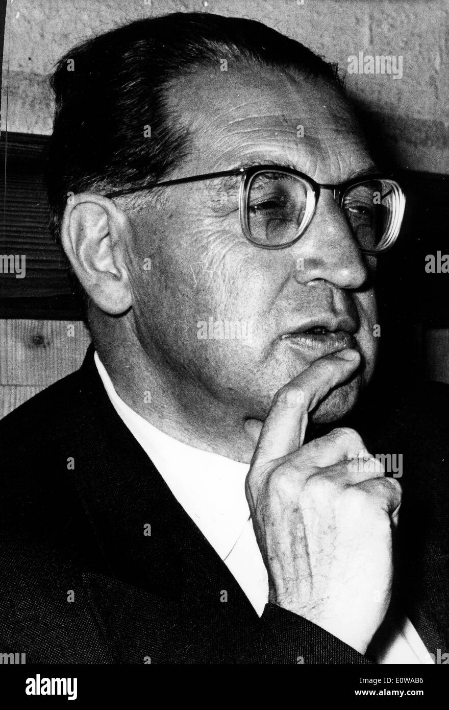 Mar 14, 1962 - Berlino, Germania - (File foto; posizione sconosciuta) THOMAS DEHLER era un uomo politico tedesco e il leader del Foto Stock