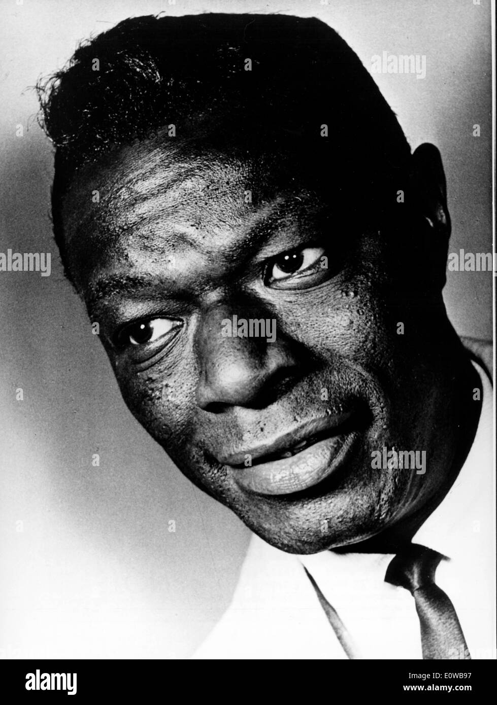 Ritratto di musicista Nat King Cole Foto Stock
