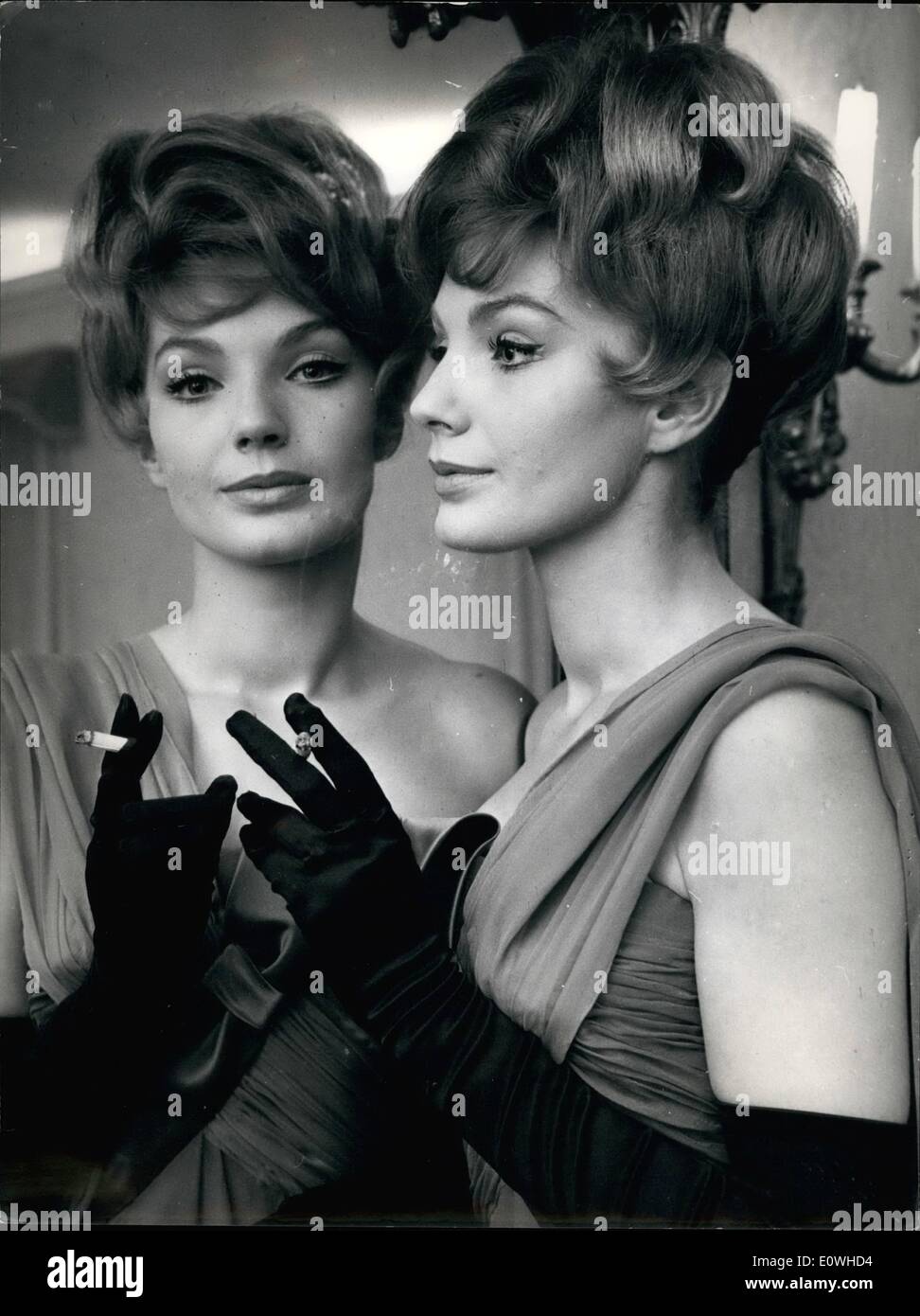 Gen 01, 1963 - Roma, Maria Perschey la bella attrice Viennese, sarà probabilmente presto comparire in un film americano, prodotta da Foto Stock