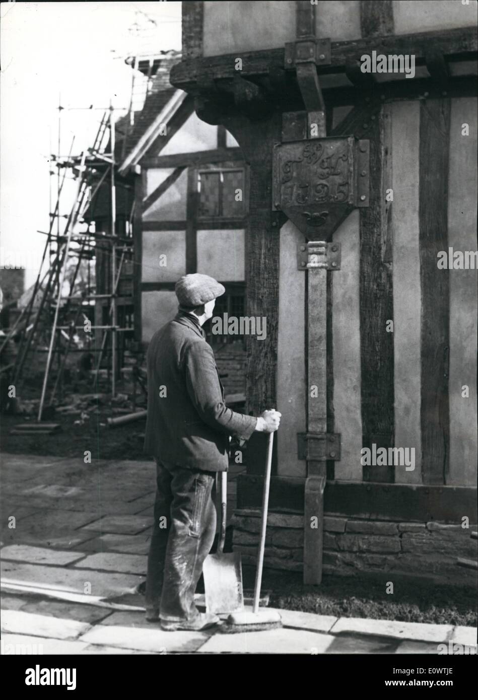 Apr. 04, 1964 - Hall's Croft, casa di Shakespeare della figlia Susanna e suo marito il dott. John Hall è in fase di ristrutturazione pronto per Foto Stock