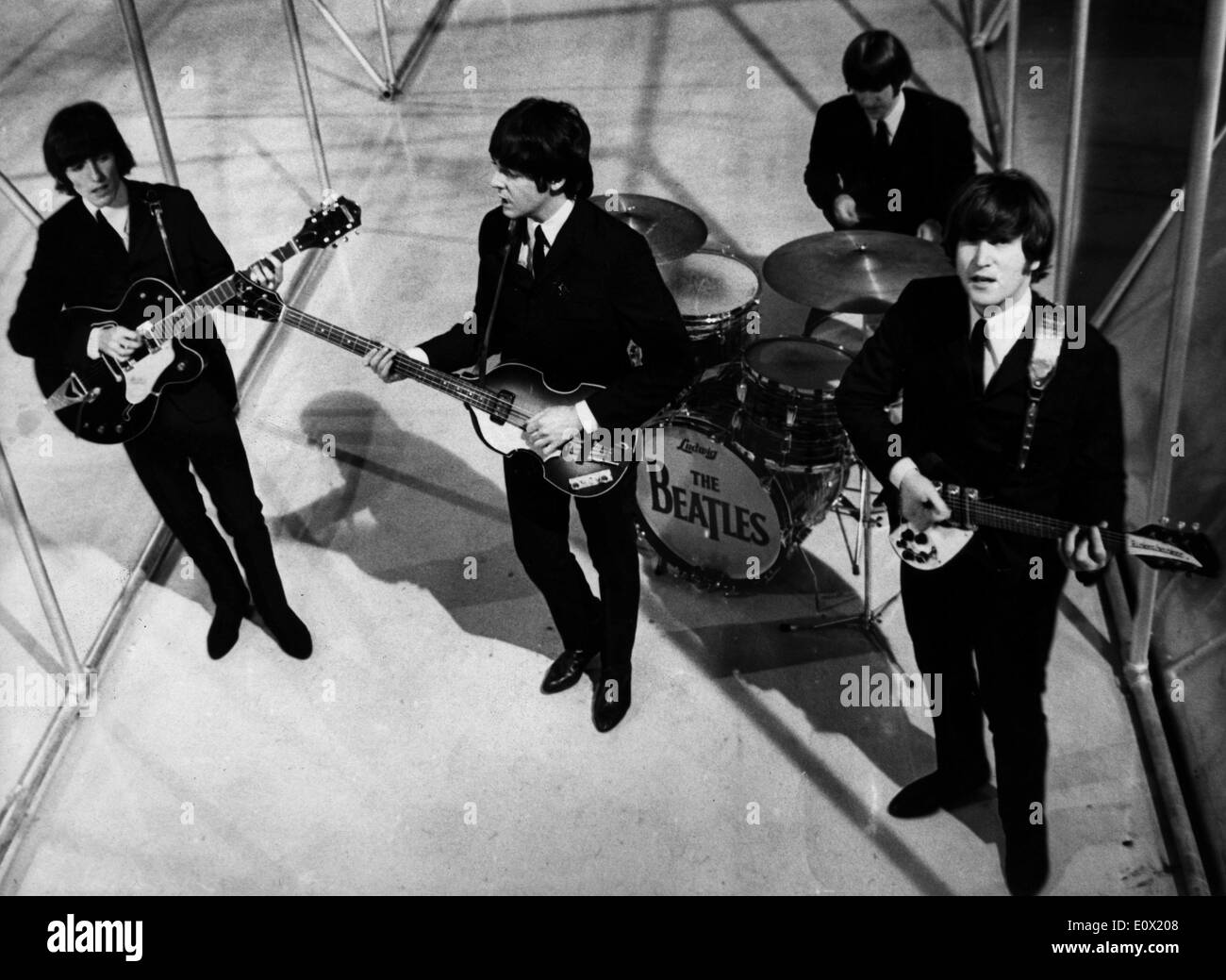 Il record dei Beatles una TV. Speciale a Granada Studio di Manchester Foto Stock