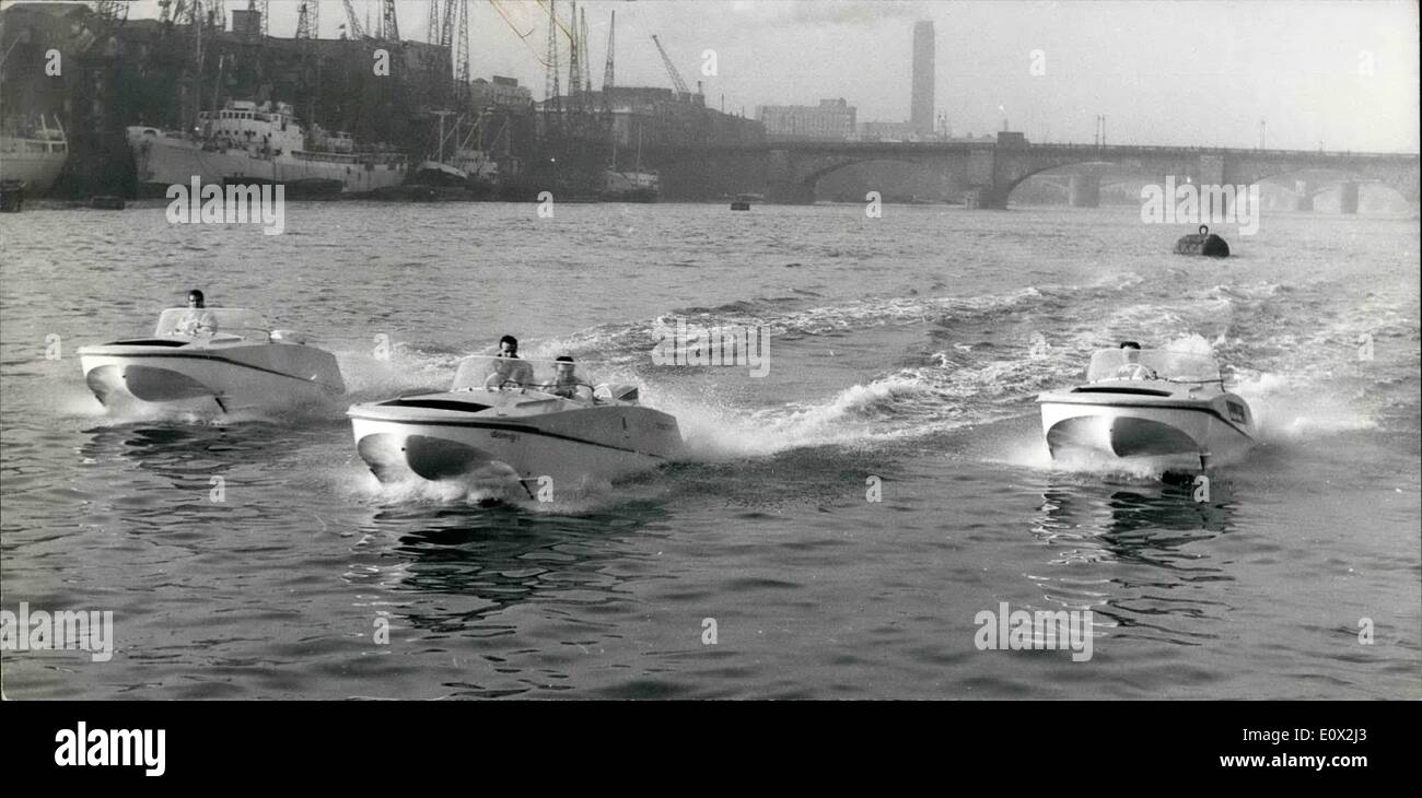 Gen 01, 1965 - ''Cuscino d'aria'' Craft hanno dimostrato sul Tamigi.: l'aria nuova - cuscino veicolo noto come UD - 2 Dyna Craft Foto Stock