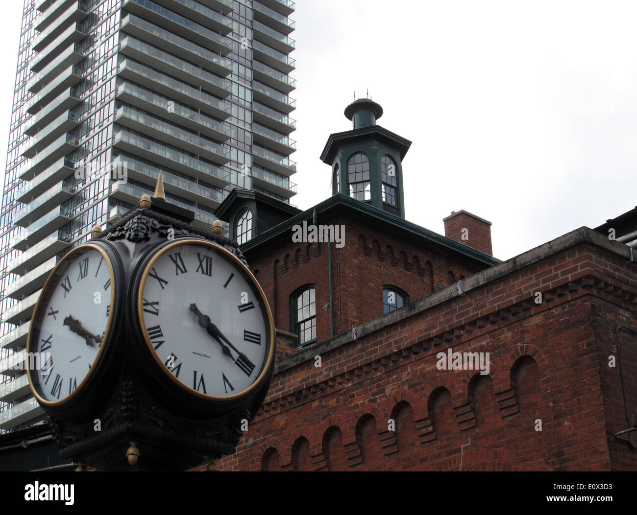 Architettura di Toronto. Il Distillery District. Foto Stock Architettura di Toronto. Il Distillery District. Foto Stock