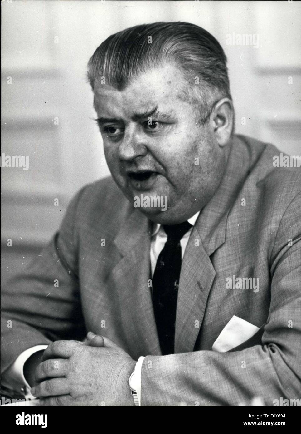 Lug. 03, 1965 - Nuova Associazione europea di libero scambio Presidente M. Haekkerup Foto Stock