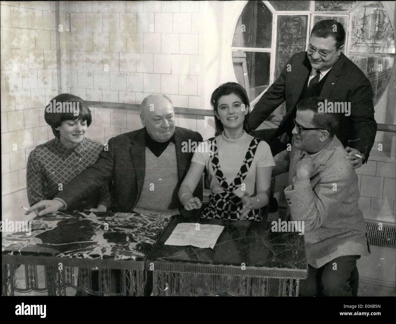 14 gennaio 1966 - Ella sarà in Allegret il film ''Sheila avventure '' basato su uno scenario di Albert Simonin. Essi si avvia Foto Stock