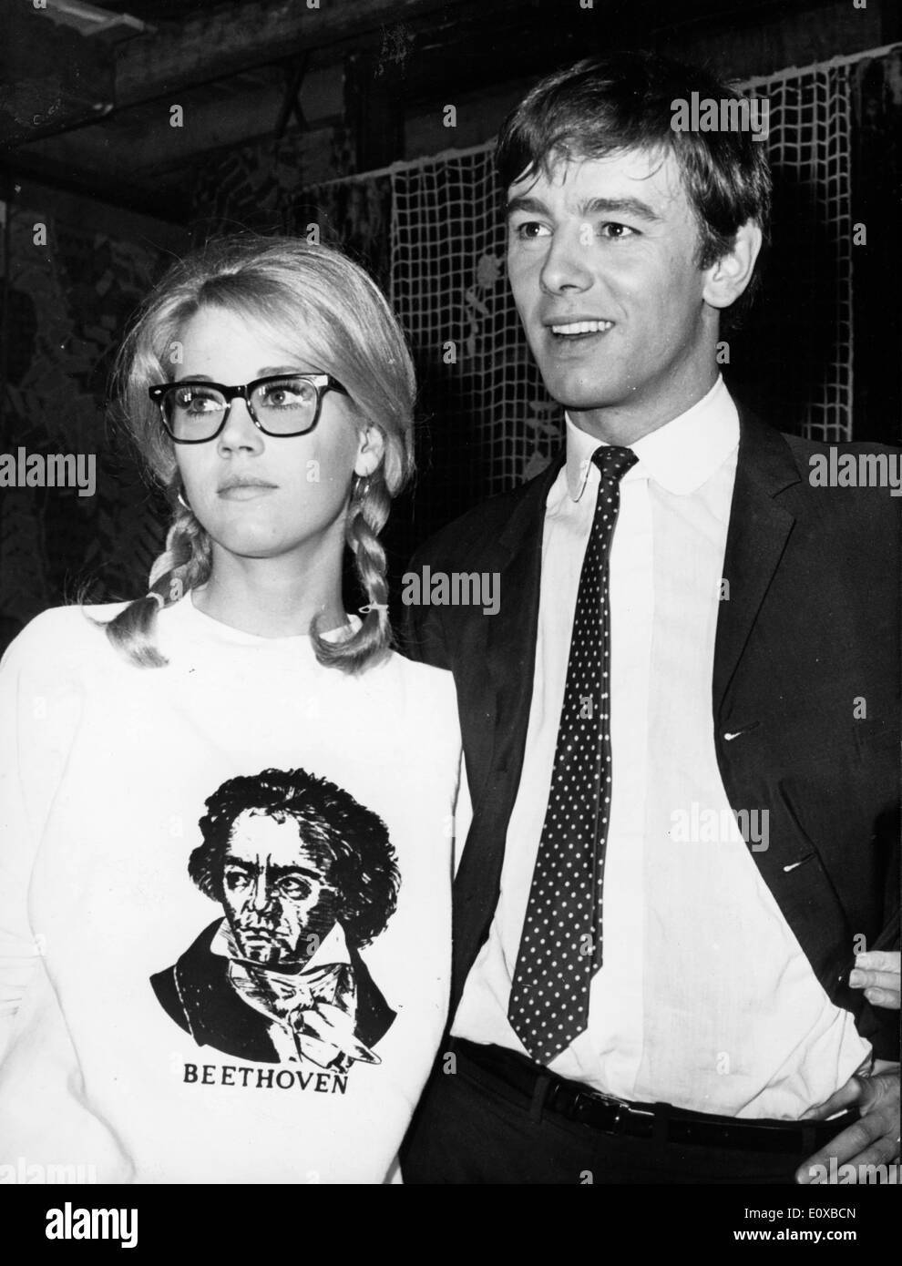 L'attrice Jane Fonda e attore Peter McEnery in 'La Curee' Foto Stock