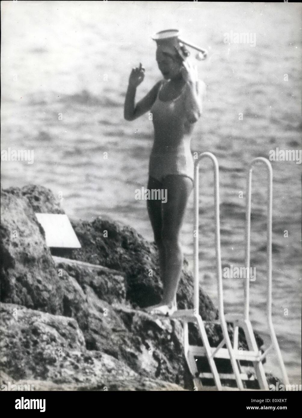 Agosto 08, 1966 - Famiglia Reale Olandese in vacanza i membri della famiglia reale olandese sono in vacanza al loro Riviera Italiana villa a Porto Ereole. Foto Stock