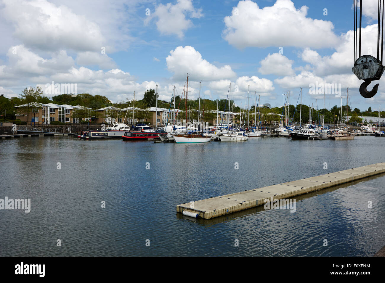Marina in Edward Albert Dock in Riversway Preston docklands marina England Regno Unito Foto Stock