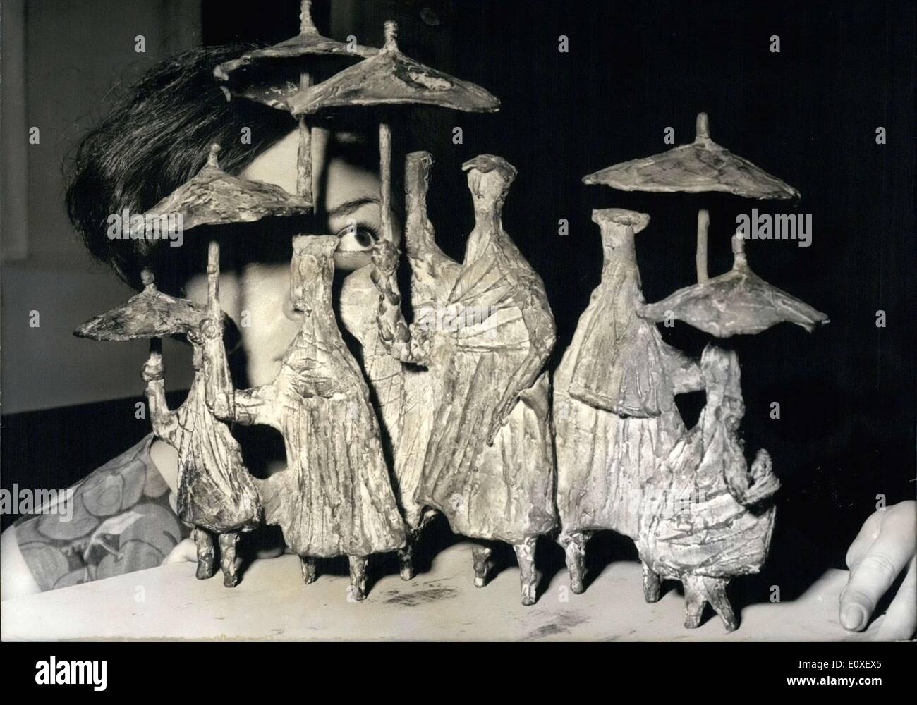 Lug. 20, 1966 - Scultura sul display nel nuovo Amburgo Art Hall. Foto Stock