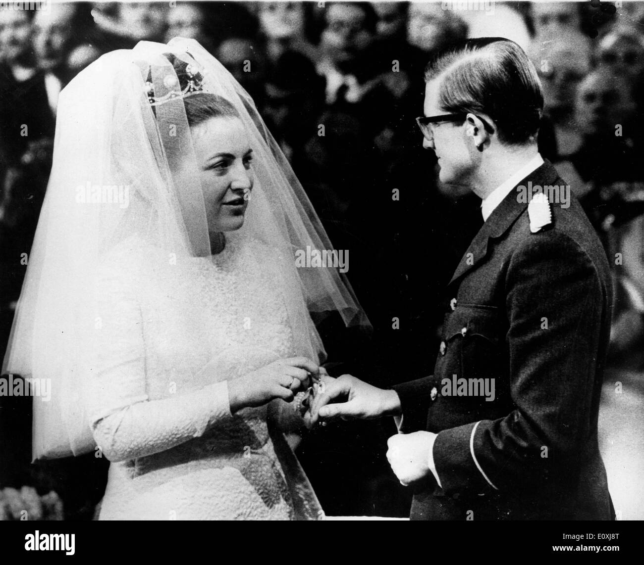 La principessa Margriet sposi Pieter Van Vollenhoven alla Chiesa protestante Foto Stock