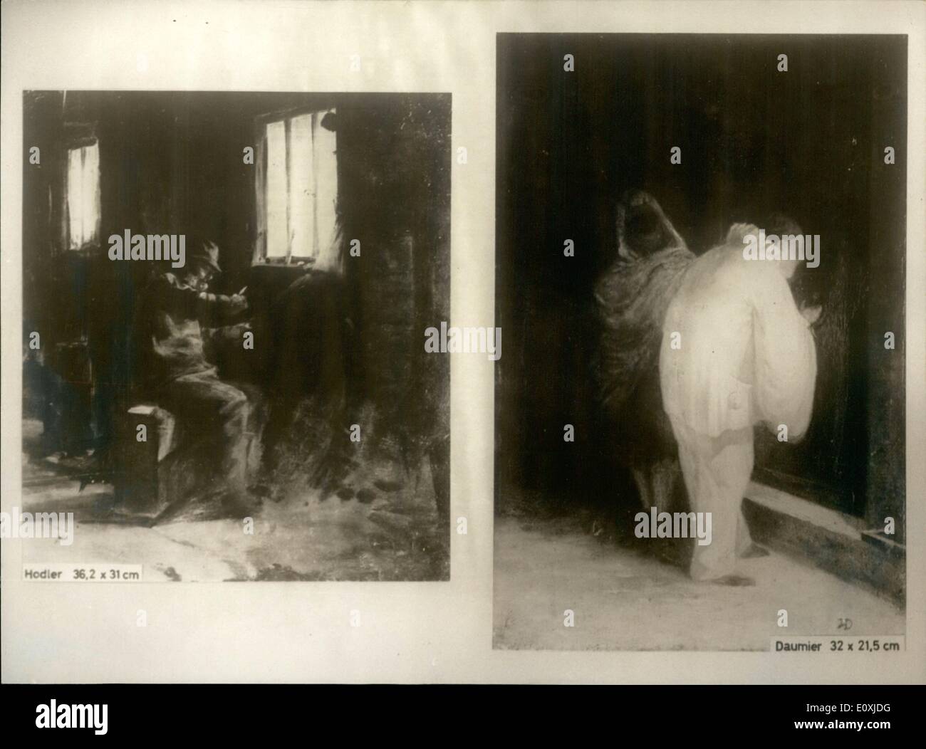 Febbraio 02, 1967 - 1,5 milioni di franchi svizzeri il furto di dipinti a Zurigo : dall'ufficio di un filmato Direttore di agenzia a Zurigo 4 dipinti furono rubati da un ladro - o ladri - al valore totale di 1,5 milioni di franchi svizzeri. Secondo la polizia non ha indizi sono stati lasciati, ma sembra che il numero di sospetti sarebbe piuttosto piccola. Il furto di quadri è molto rara e in Svizzera, e questo, erano un Rubens è coinvolto è piuttosto spettacolare. Vi furono rubati : ''decapitazione di Ciro'' da Rubens, 118 x 178 cm, il valore assicurativo, 1 milioni di sw.fr. ''Testa di apostolo'', da Jordaens, 54 x 44, 400'000 sw fr Foto Stock