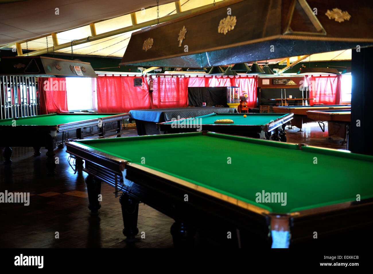 Snooker / sala con piscina e bar Puerto Colon Playa de las Americas Tenerife Foto Stock