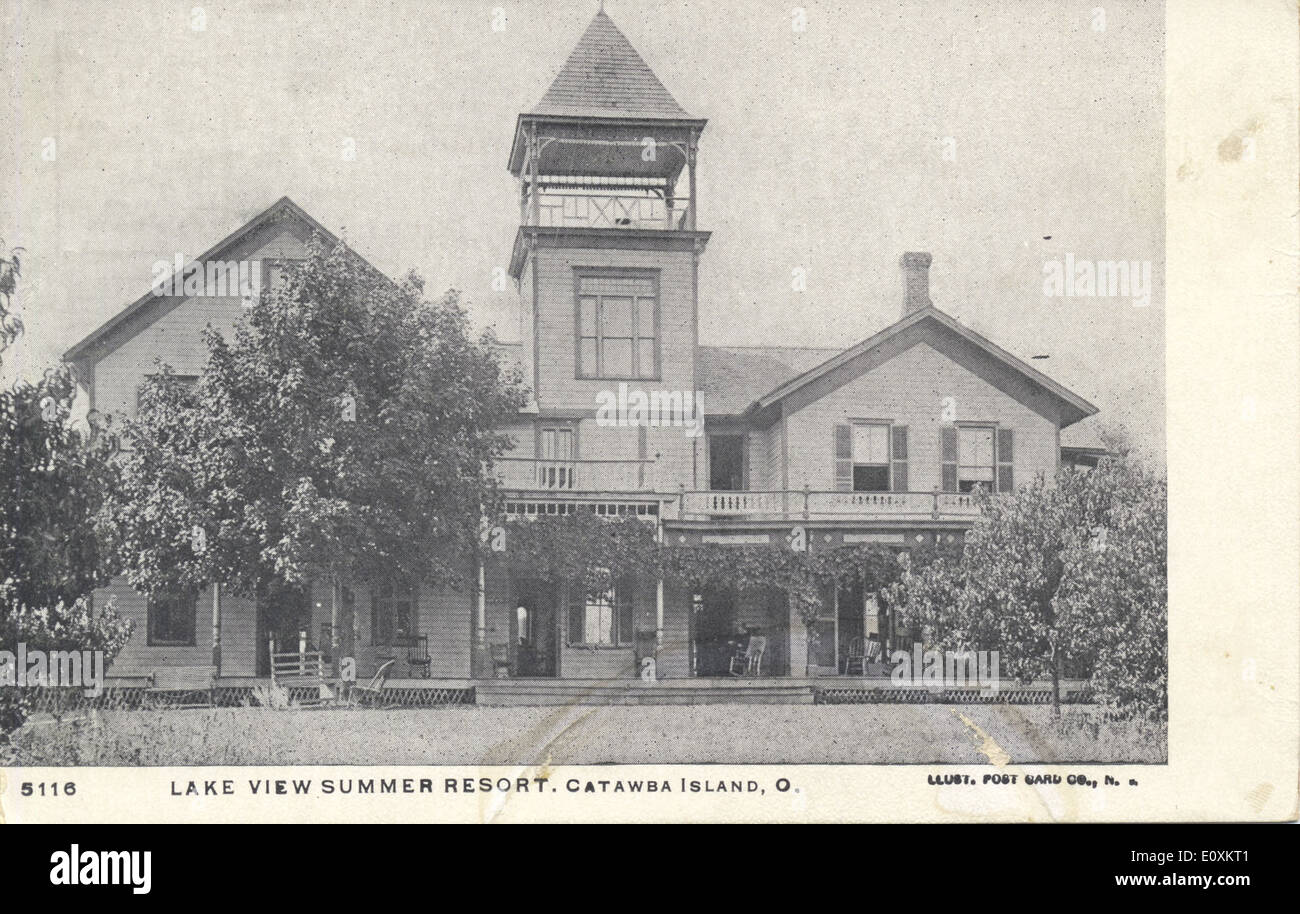 Vista lago Summer Resort Foto Stock