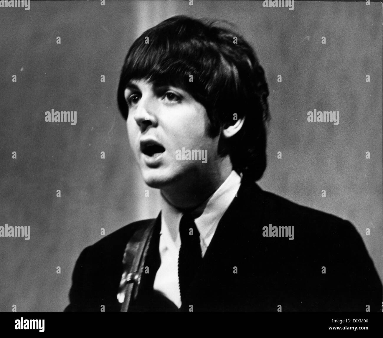 I Beatles Paul McCartney cantando Foto Stock