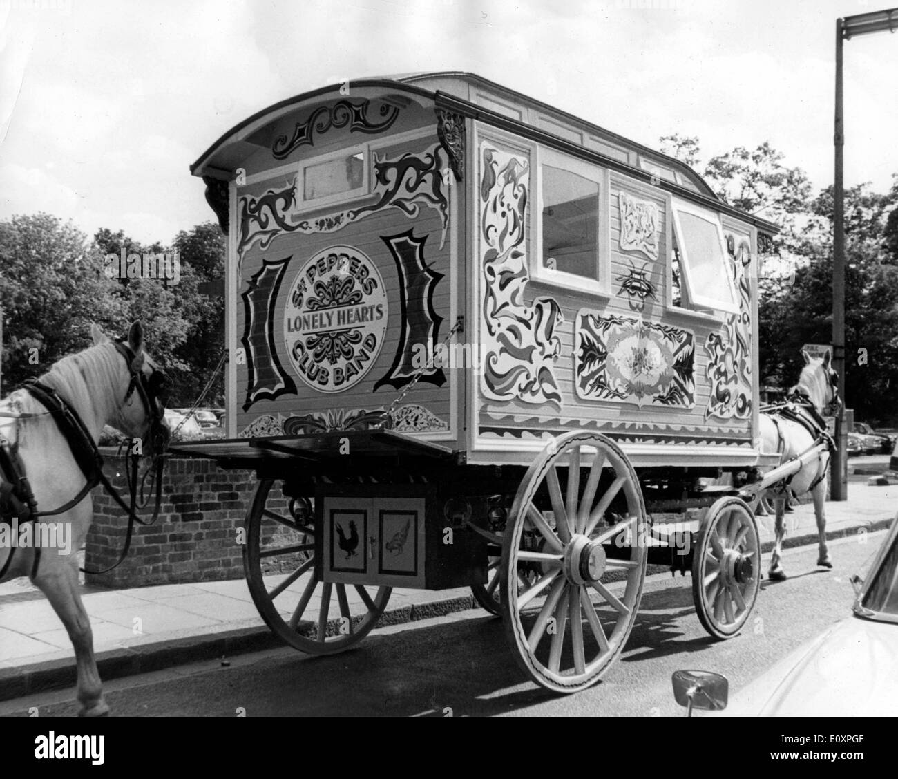 La Romany Caravan Beatle John Lennon ha acquistato Foto Stock