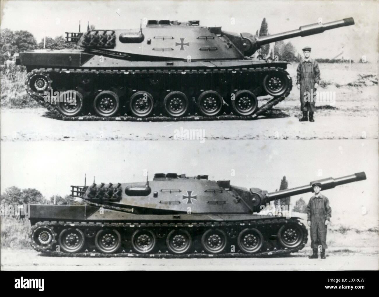 Ottobre 13, 1967 - nella foto è il nuovo M 70 Panzer serbatoio. Ha pesato 50 tonnellate, aveva un 1500PS MOTORINO, ed era un comune tedesco-americana la creazione. È stato uno dei prototipi di 16 e il costo di 2,2 milioni di DM. Foto Stock