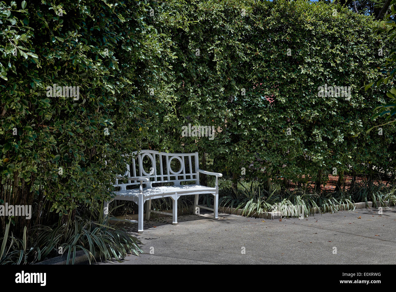 Ferro battuto sedia da giardino Foto Stock