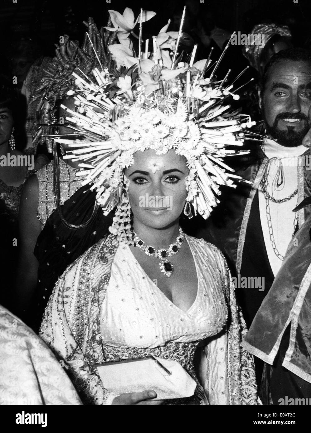 Attrice Elizabeth Taylor in costume Foto Stock