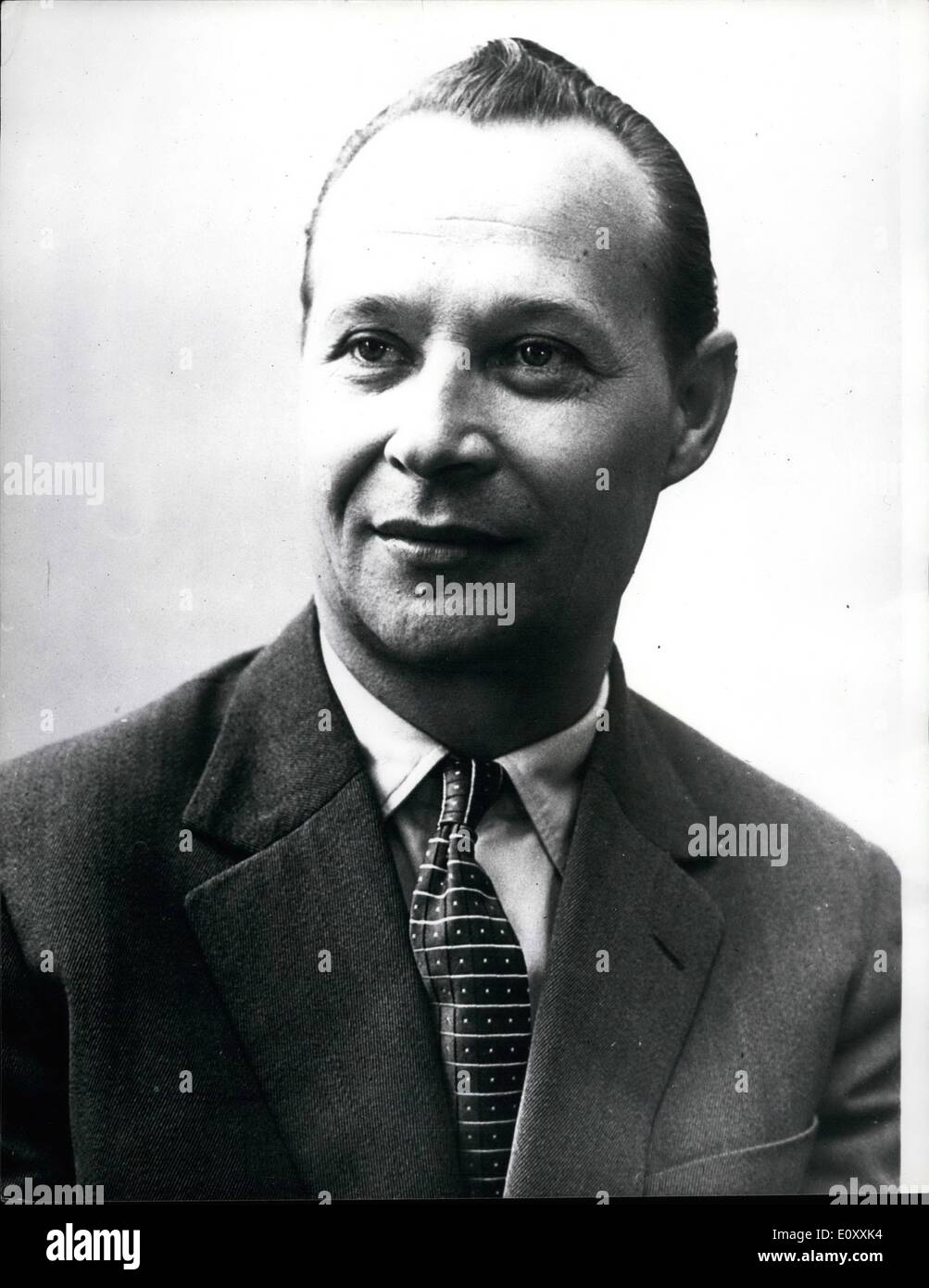 Gen 01, 1968 - NUOVO PRIMO SEGRETARIO DEL COMITATO CENTRALE DEL PARTITO COMUNISTA DELLA CECOSLOVACCHIA. La foto mostra: Alexander Dubcek, che è stato recentemente eletto Primo Segretario del Comitato Centrale del Partito comunista della Cecoslovacchia. Foto Stock