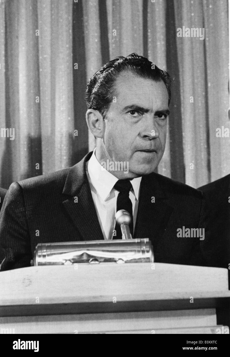 Jan 12, 1968 - New York New York, Stati Uniti - RICHARD NIXON il 9 gennaio 1913 al 22 aprile 1994 è stato il trentasettesimo Presidente del Regno Foto Stock