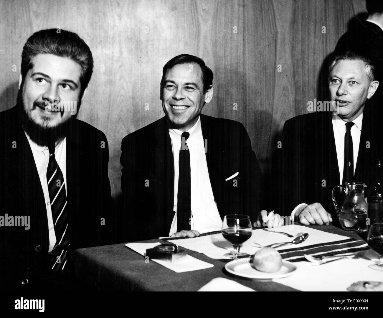 Attore Bill Ramsey partecipa all'incontro per un film Foto Stock