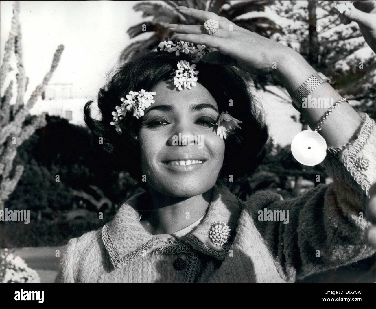 Febbraio 02, 1968 - Sanremo, febbraio 1968. Si è cominciato a Sanremo, la bella cittadina della Riviera, XVIII Sanremo Festival della canzone. Molti dei più grandi cantanti di musica internazionale sono presenti al festival della canzone. Feb. Ã¢â'¬Ëoe68 Foto Stock