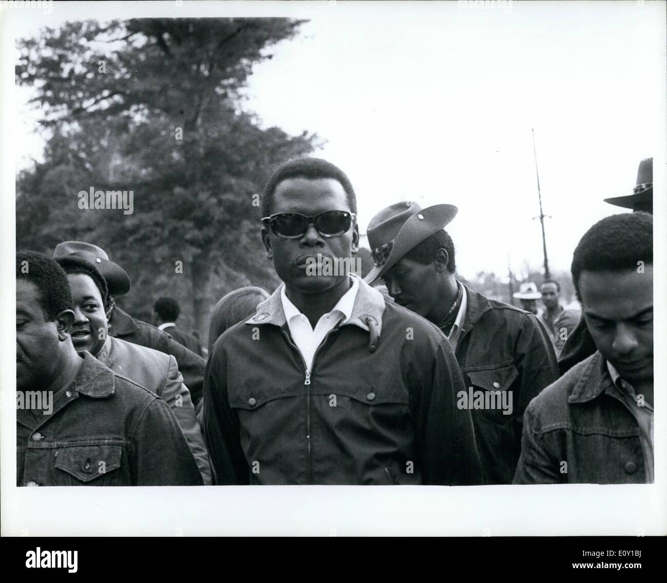 Maggio 05, 1968 - Sidney Poitier a Resurrection City. Foto Stock