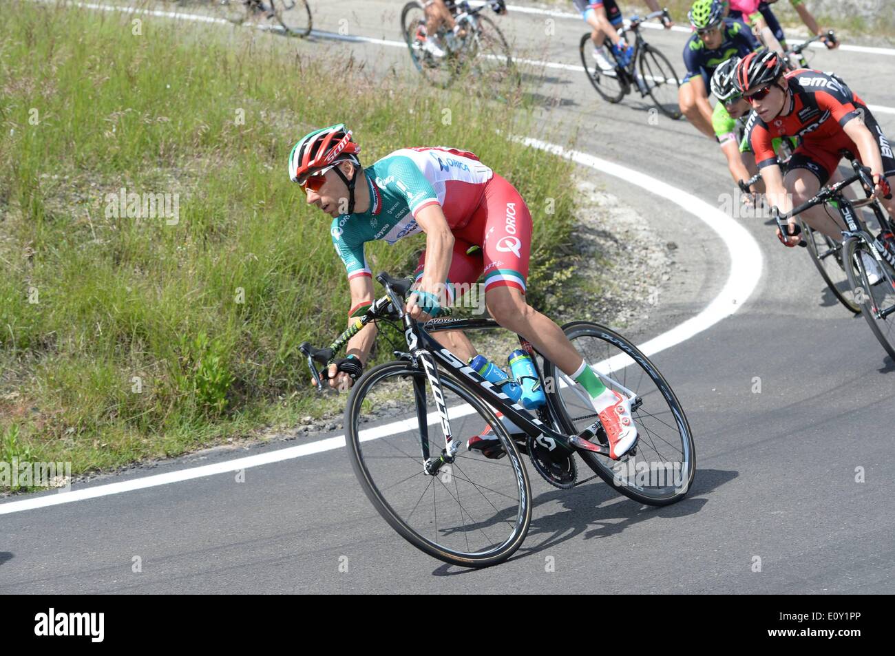 Sestola, Italia. Il 20 maggio 2014. Giro d Italia, stadio 9. Orica GreenEDGE 2014, Santaromita Ivan, Sant Antonio Credit: Azione Plus immagini di sport/Alamy Live News Foto Stock