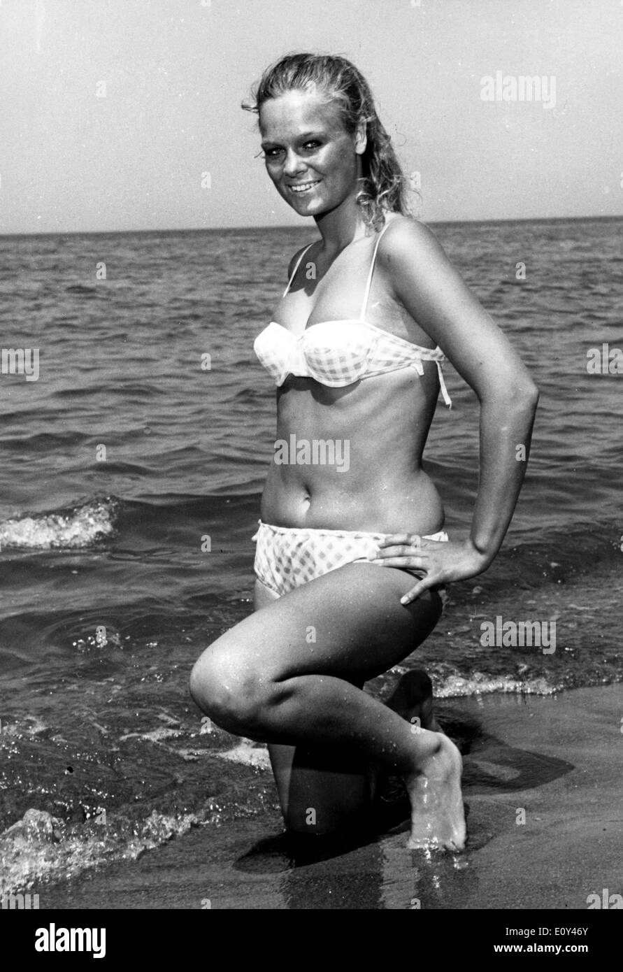 Ritratto di attrice Ruth Andersson in vacanza Foto Stock