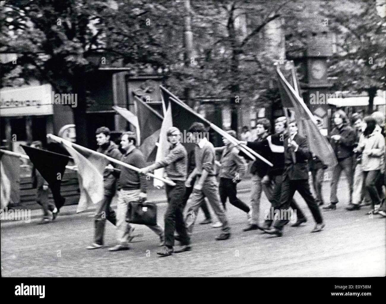 Agosto 08, 1968 - CSSR occupata da truppe orientale.: durante la notte del xx ad agosto 1968, le truppe del Patto di Varsavia membri Foto Stock