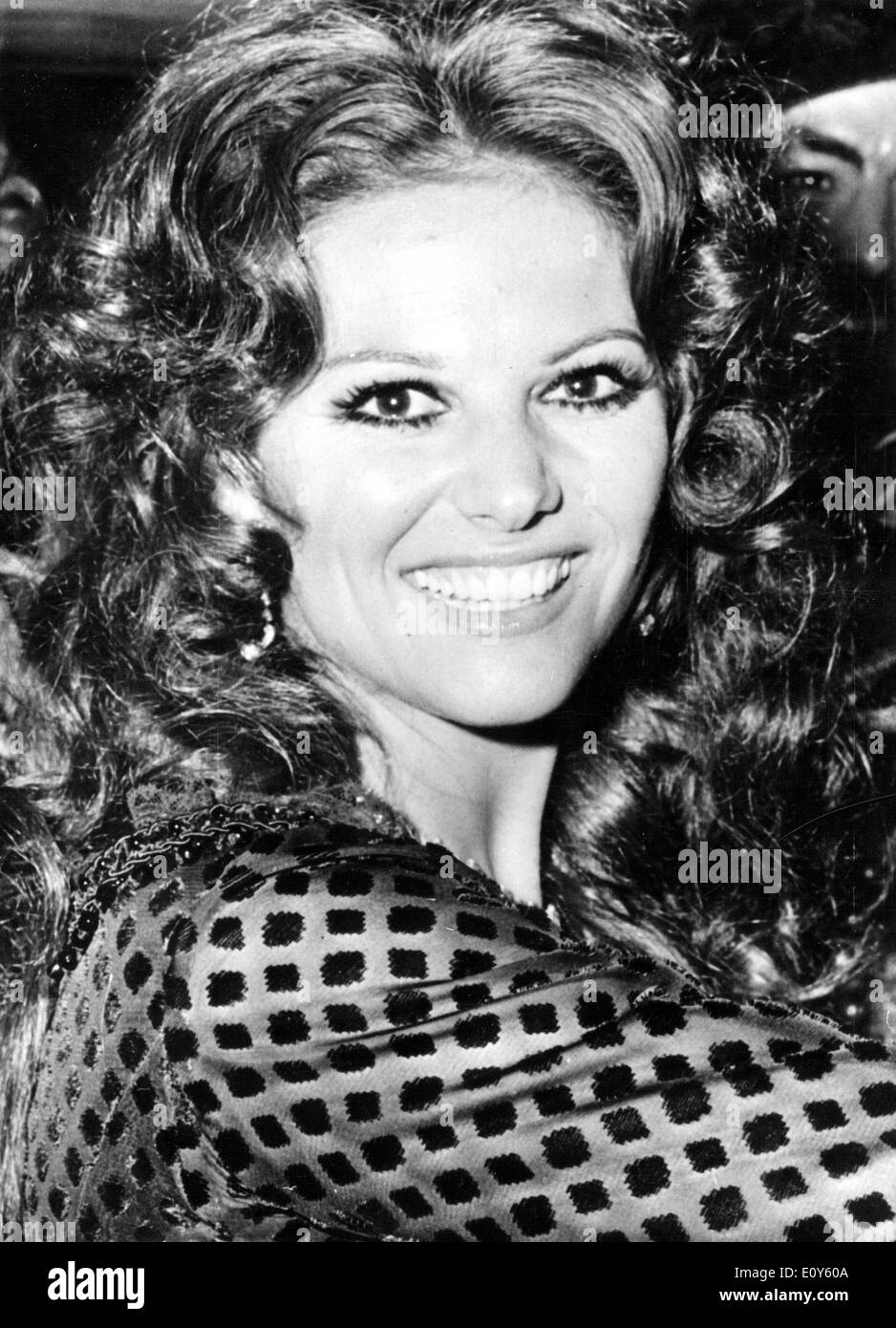 Ritratto di attrice Claudia Cardinale Foto Stock