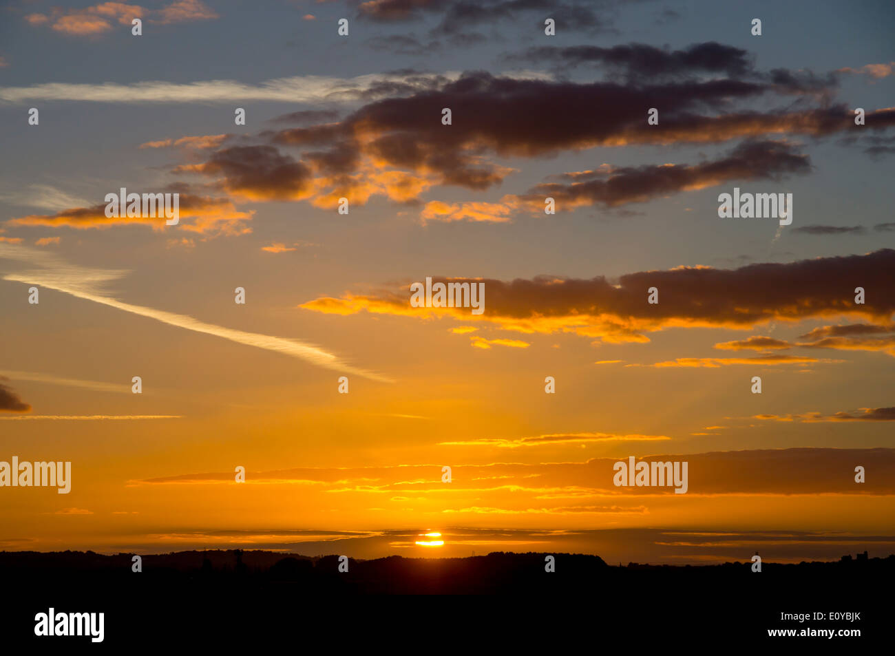 Europa, Regno Unito, tramonto, Regno Unito Foto Stock