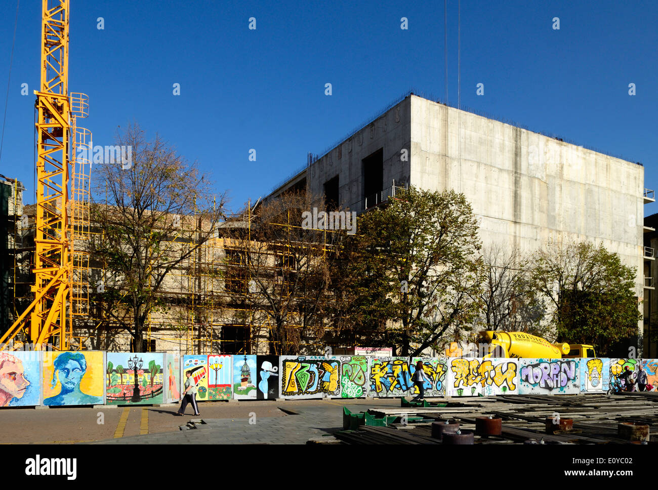 Subotica Szabadka Serbia la costruzione nel centro della città Foto Stock