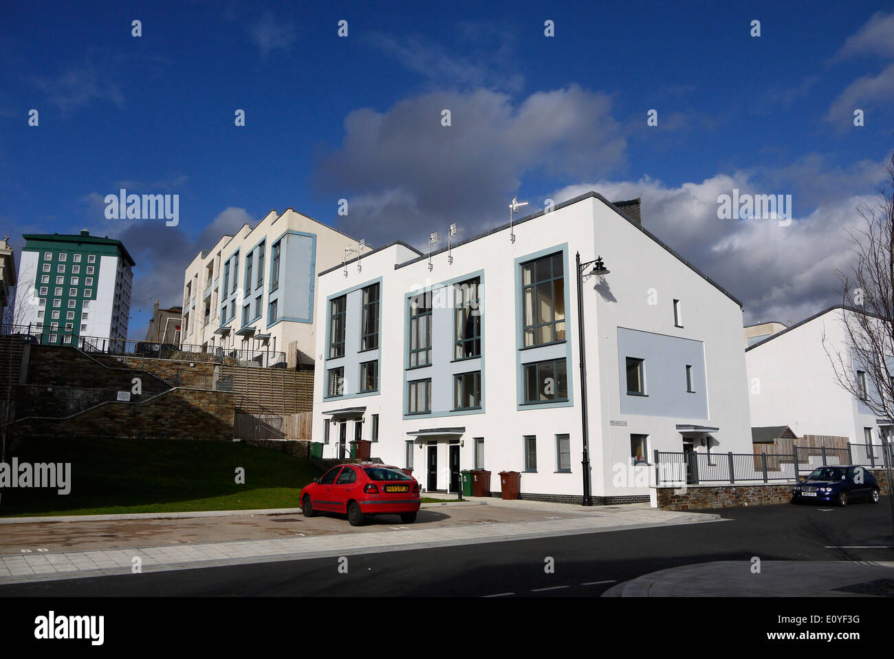 Nuovo alloggiamento in Devonport, Plymouth, Devon, Regno Unito. Foto Stock