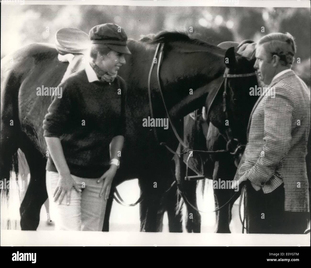 05 maggio 1970 - Royal Tour di Australia. Princess Anne va in sella a Sydney. La foto mostra: Princess Anne illustrato oggi quando ella Foto Stock