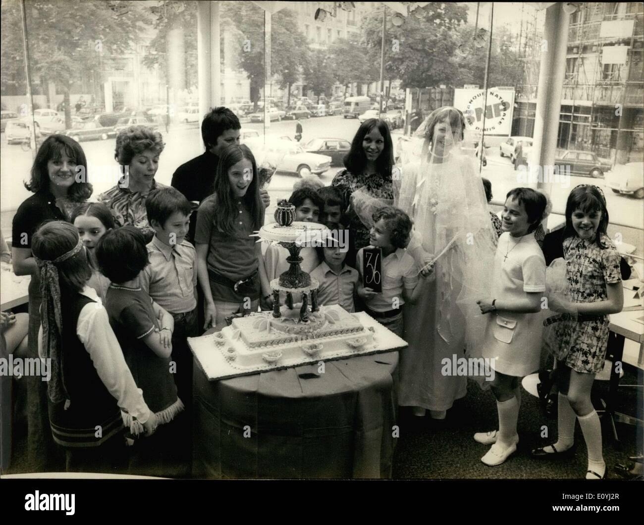 Giugno 20, 1970 - Bridal Fashion Show Foto Stock