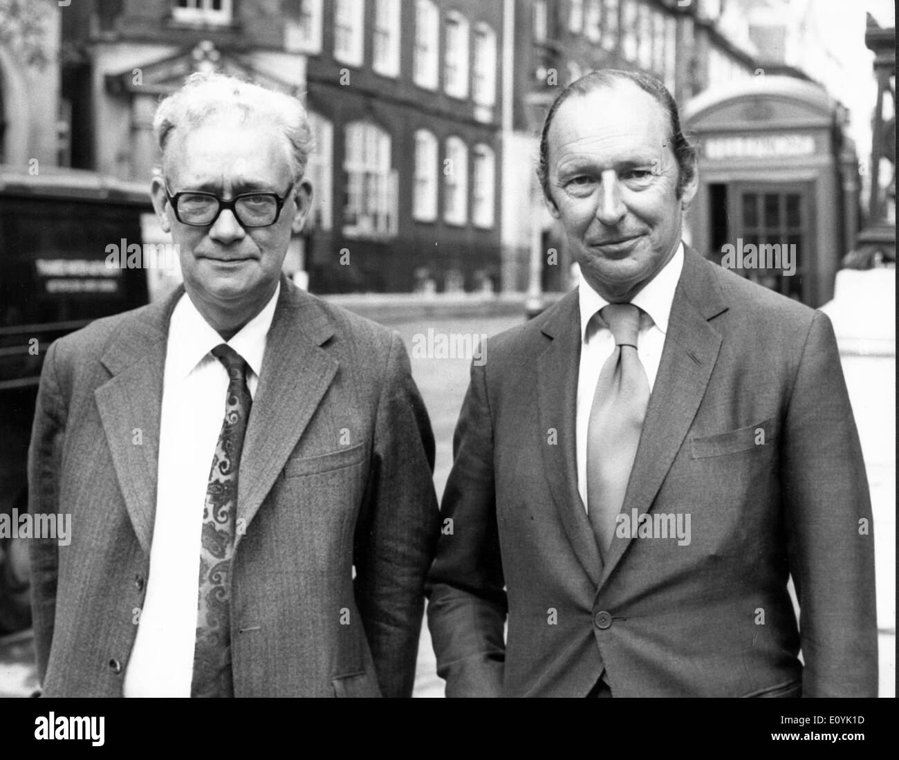 Aug 05, 1970 - Londra, Inghilterra, Regno Unito - DAVID ORMSBY-gore, quinto Baron Harlech. William David Il Ormsby-Gherone, quinto Barone Foto Stock