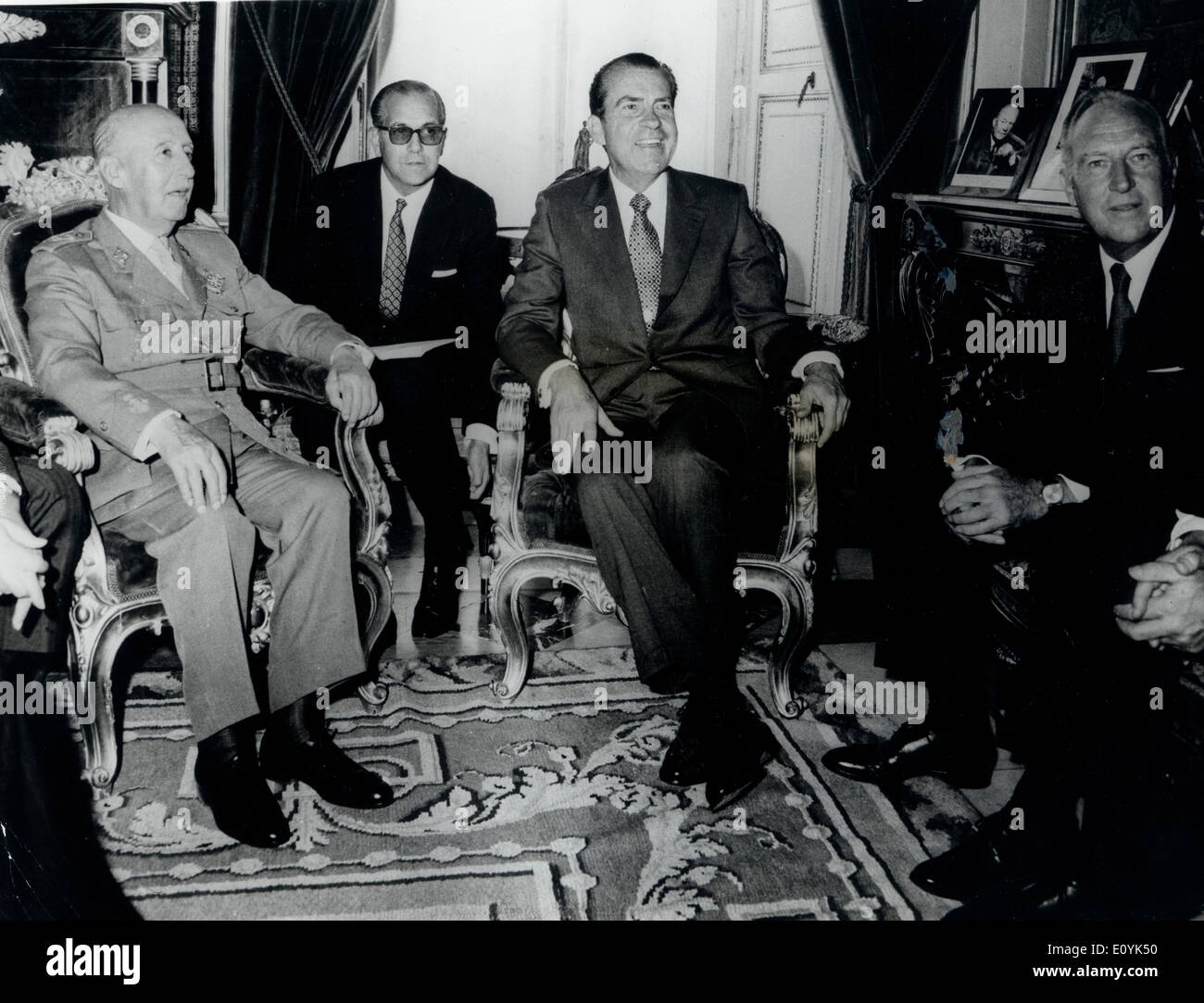 Oct 05, 1970 - Madrid, Spagna - Richard Nixon Gennaio 9, 1913 Ð 22 aprile 1994 è stato il trentasettesimo Presidente degli Stati Uniti 196 Foto Stock